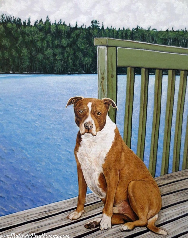 dog, dog portrait, dog painting, camp dog, dog artwork, puppy art, custom dog portrait, portrait artist, portrait painting, toronto portrait artist, canadian portrait artist