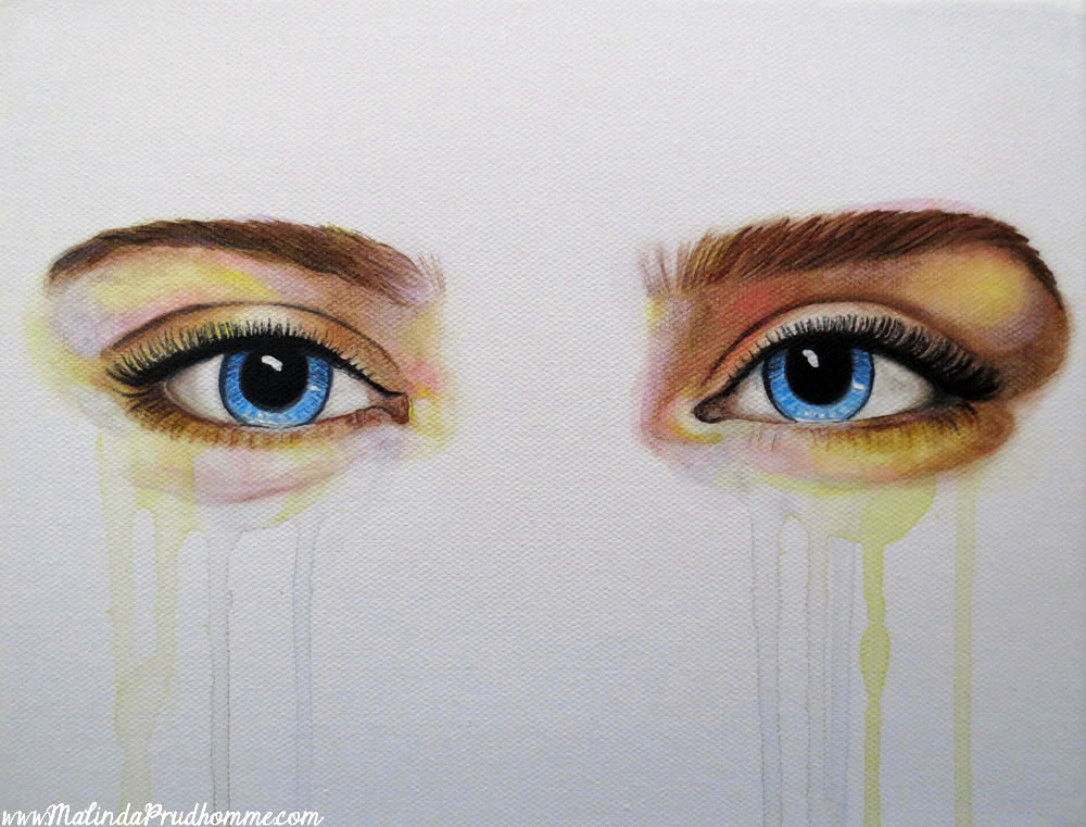 eye painting, eyes, blue eyes, custom artwork, custom painting, realistic eyes, painting, toronto artist