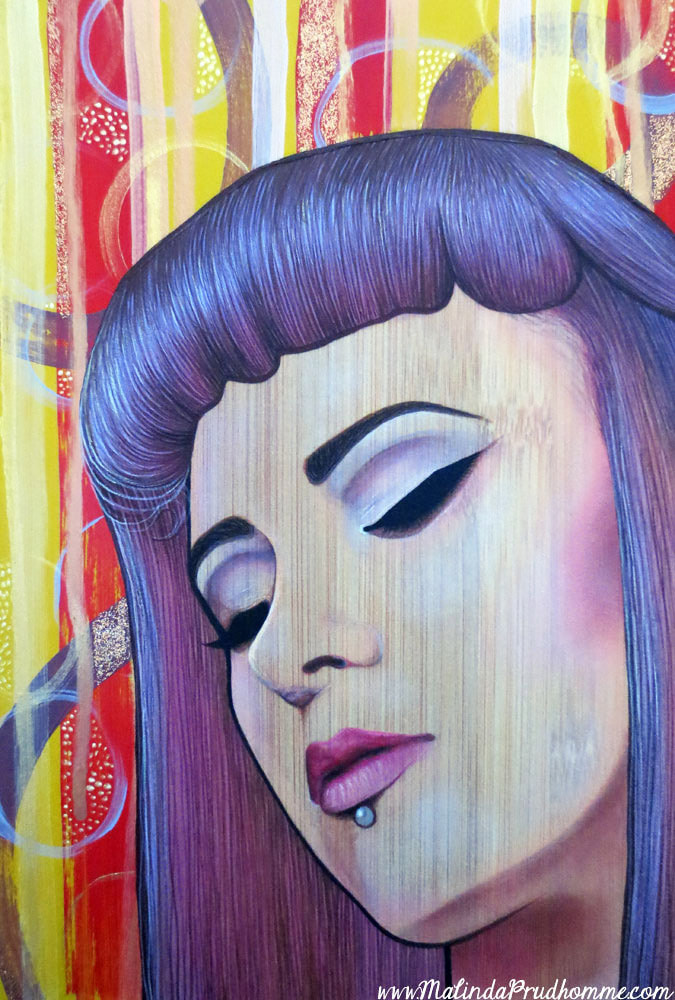 Abstract Portraiture, portrait artist, alt female, alt beauty, toronto portrait artist